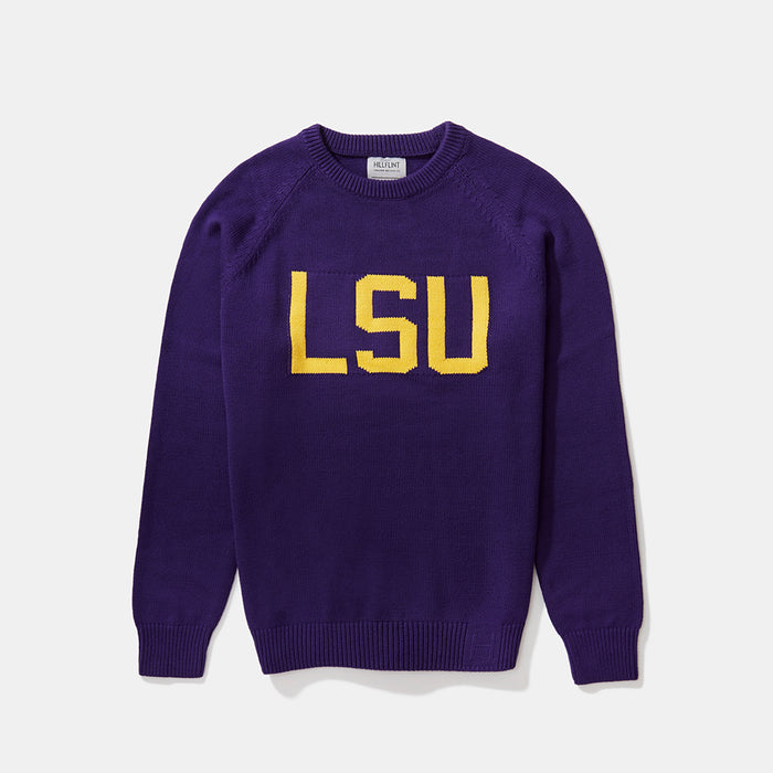 LSU Letter Sweater