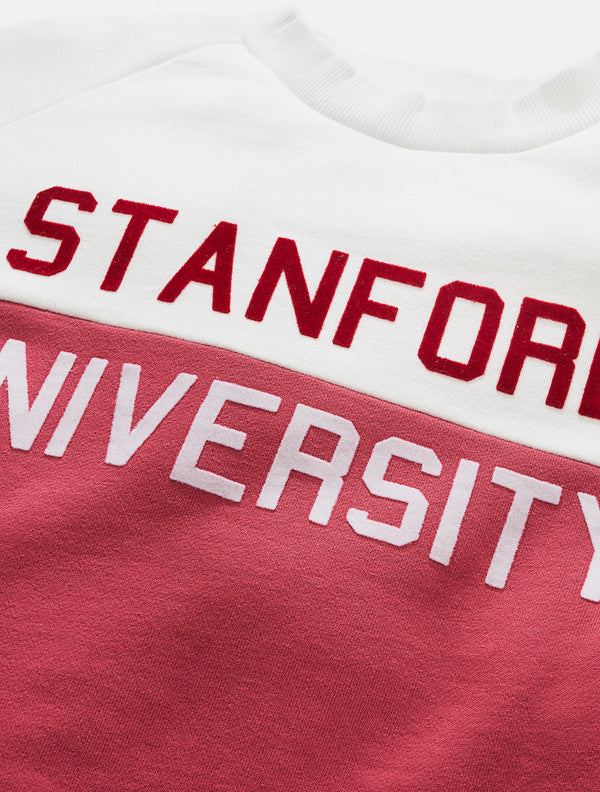 Stanford University Crewneck Sweatshirt | Champion | Silver/Cardinal | Medium