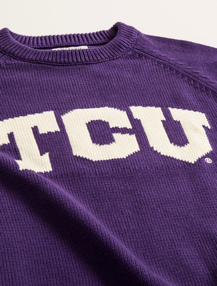 TCU Letter Sweater