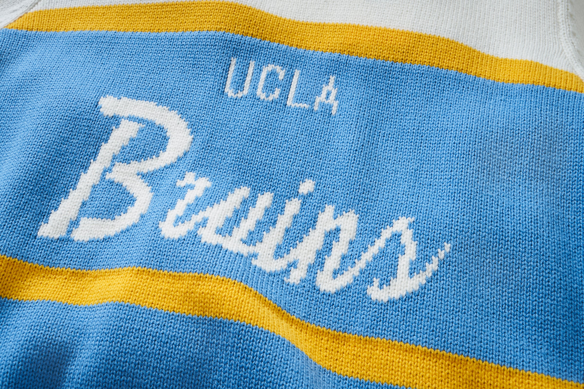 Men's Light Blue UCLA Bruins Vintage Stadium Knit Sweater