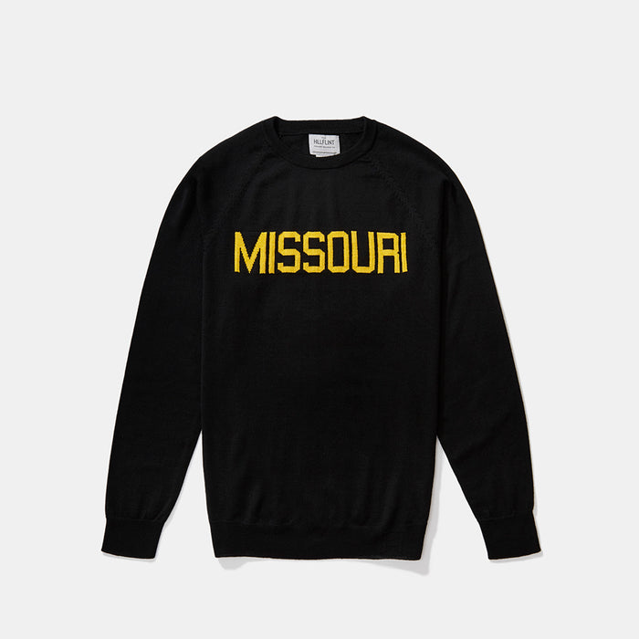 Merino Missouri School Sweater (Black)