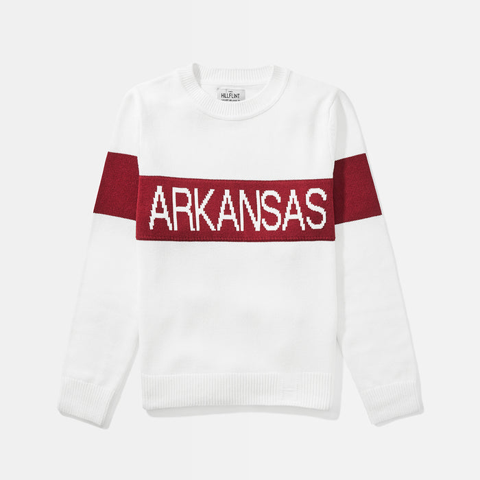 Women's Arkansas Retro Stripe Sweater