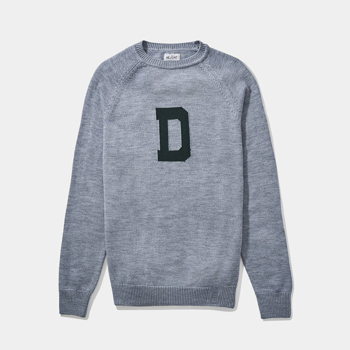 Merino Dartmouth Letter Sweater (Gray)