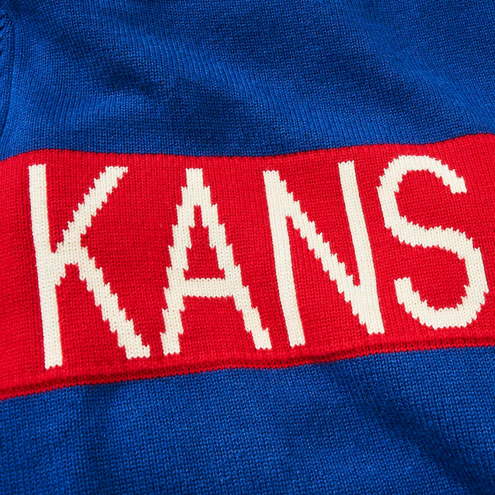 Women's Kansas Retro Stripe Sweater (Royal)