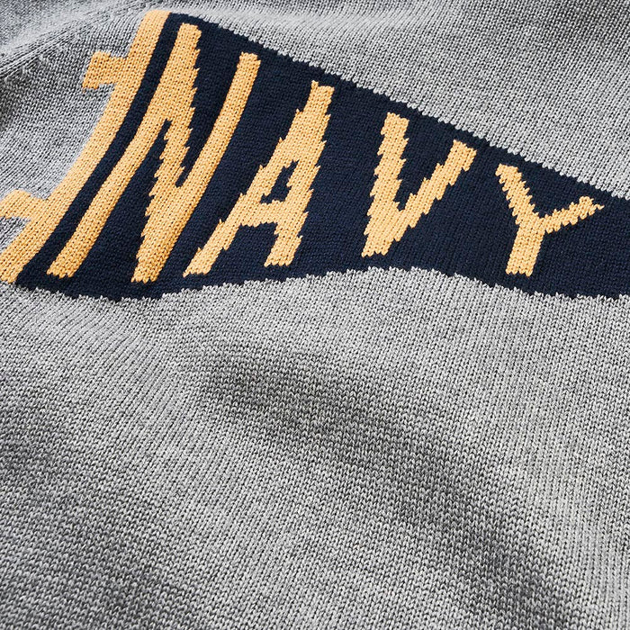 Navy Pennant Sweater